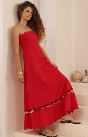 Monica Dress Red