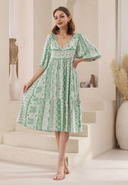 Masie Dress Green