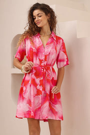 Heidi Dress Multi Pink