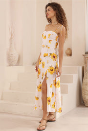 Justine Dress Sunflower print