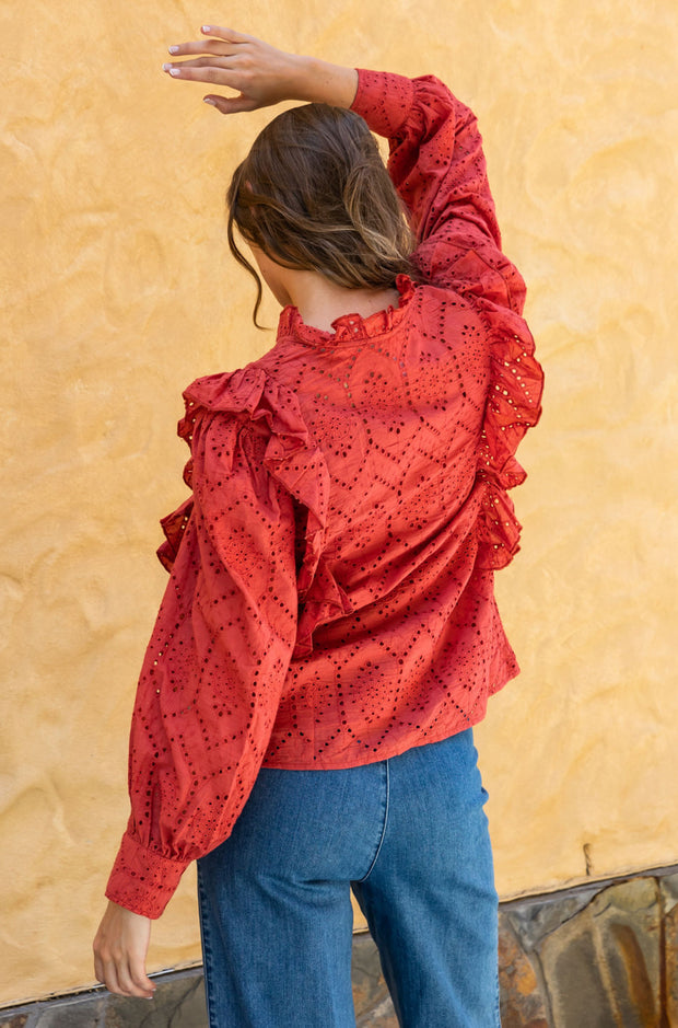 Teeghan Shirt Burgundy