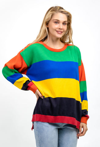 Brady Knit Multi Stripe