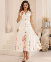 Masey Dress White