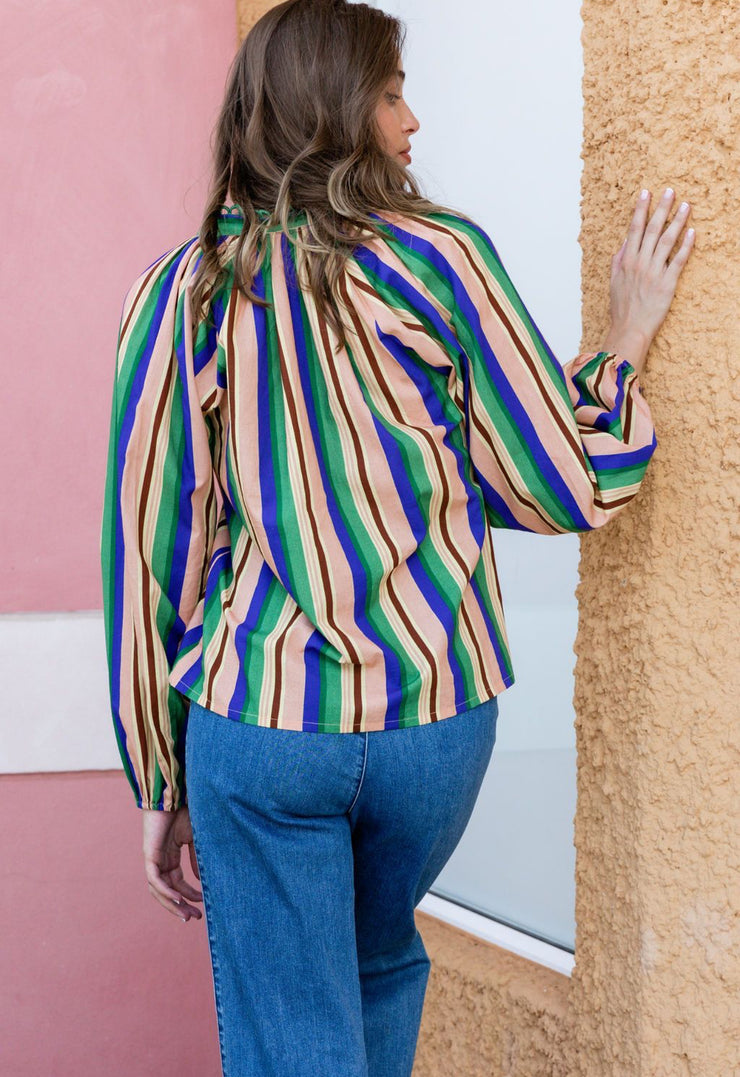Tania Shirt Winter Stripes