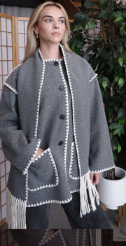 Yana Coat Grey Style CAK 24022