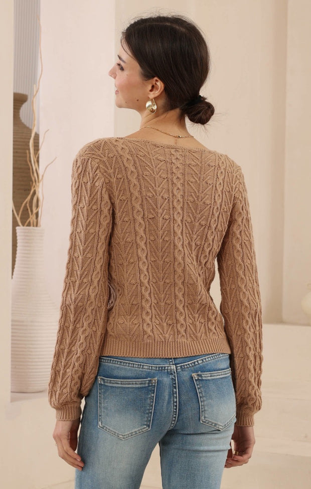 Hattie Cardigan Coffee