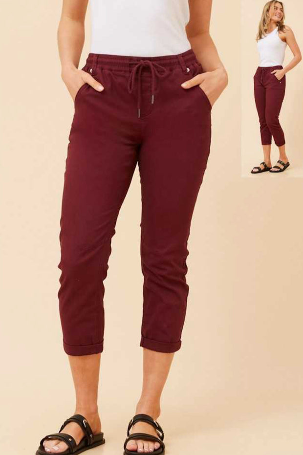 Becky Joggers Burgundy