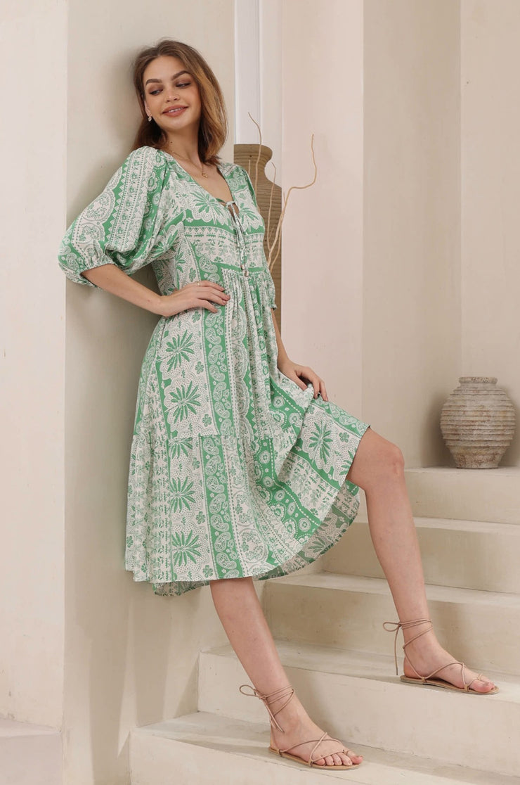 Masie Dress Green