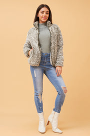 Teddy Jacket Multi Green