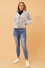 Teddy Jacket Grey