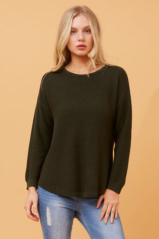 Katie Khaki Jumper