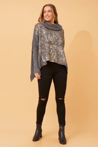 Amber Knit Charcoal