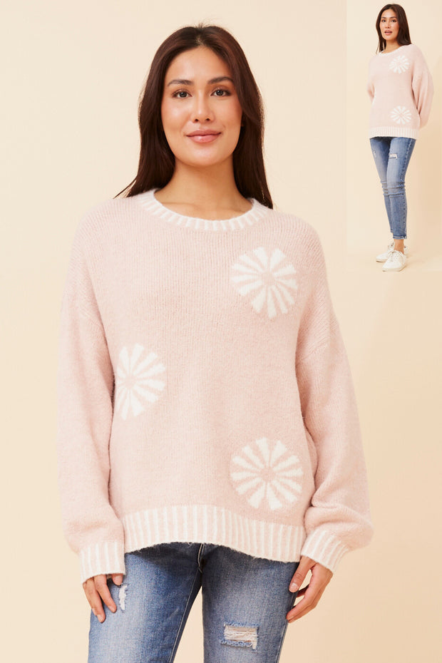 Alexa Knit Pullover Pink