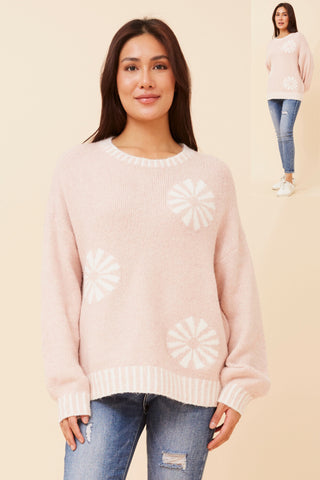 Alexa Knit Pullover Pink