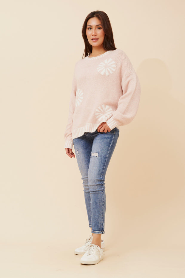 Alexa Knit Pullover Pink