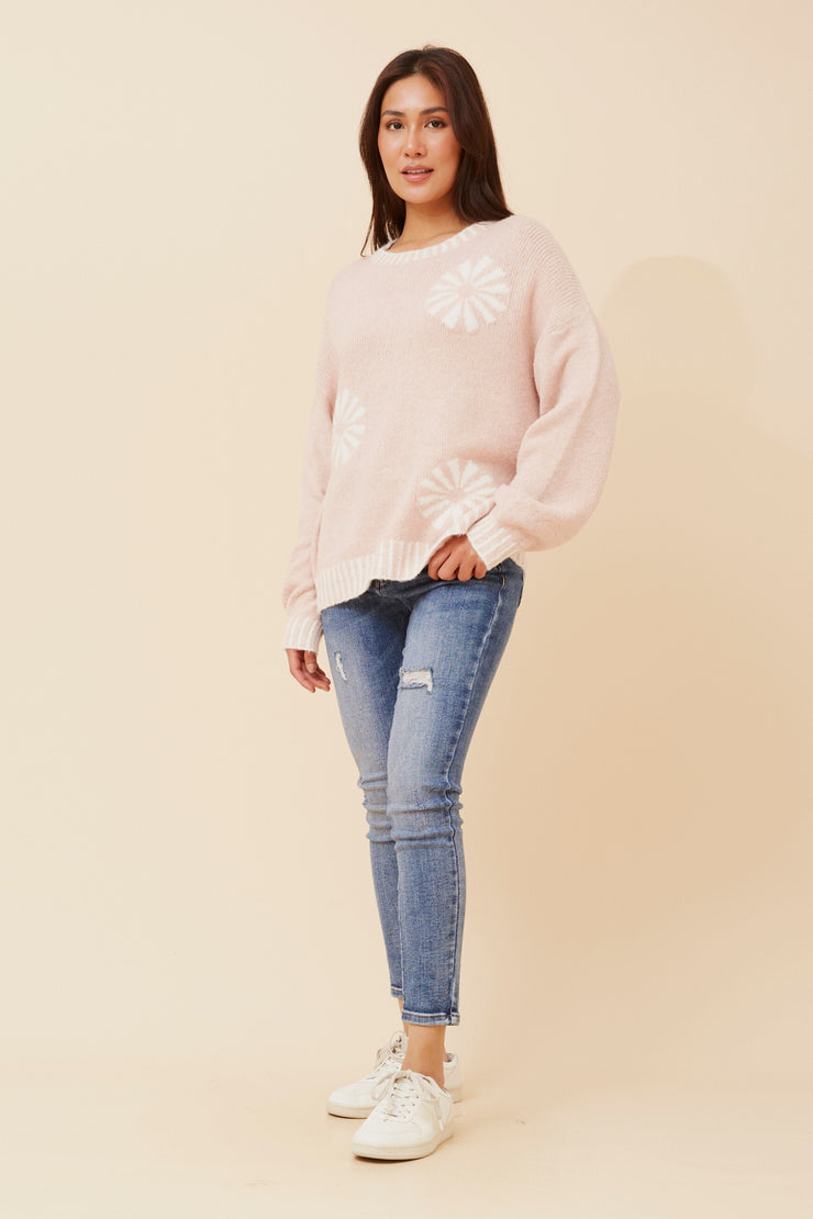 Alexa Knit Pullover Pink