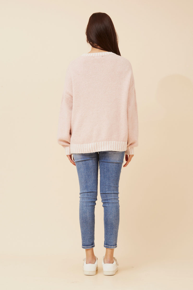 Alexa Knit Pullover Pink