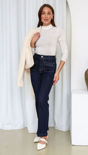 Regan Jean Style Cgj1610 Dark Wash
