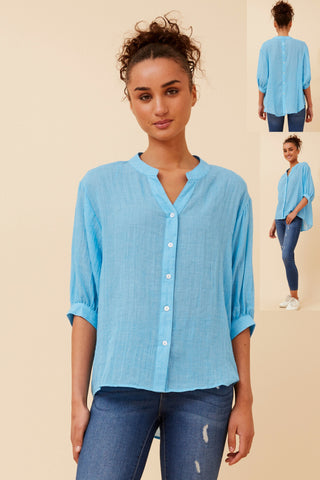 Mellisa Shirt Cool water Blue
