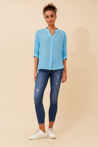 Mellisa Shirt Cool water Blue