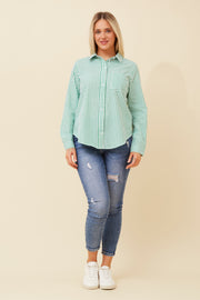 Karen Shirt Green/White