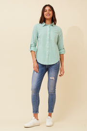 Karen Shirt Green/White