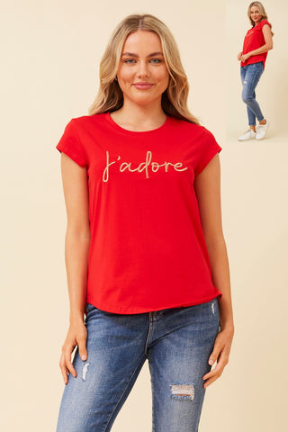 Jadore Tee Cherry