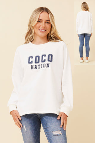 Janet Pullover White
