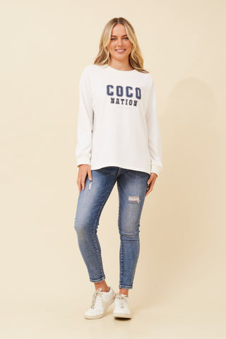Janet Pullover White