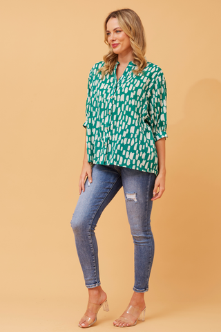 Mellisa Shirt Green Multi