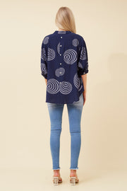 Mellisa Shirt Navy/White