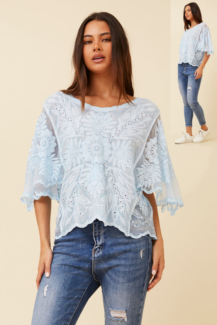 Paula Top Light Blue