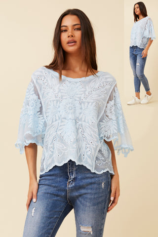 Paula Top Light Blue