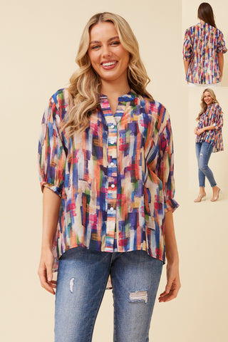 Mellisa Shirt Multi/Blue