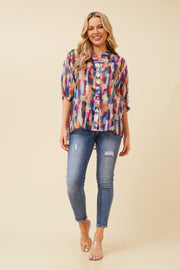 Mellisa Shirt Multi/Blue