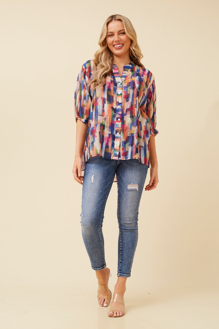 Mellisa Shirt Multi/Blue