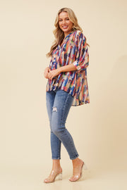 Mellisa Shirt Multi/Blue