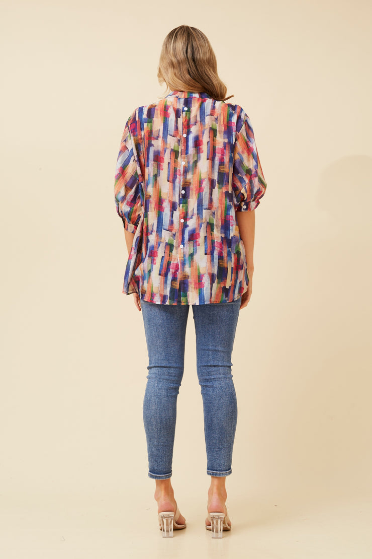Mellisa Shirt Multi/Blue