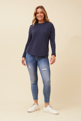 Lacey top Navy