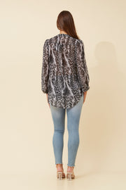 Paris Shirt Grey Leopard