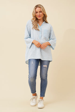 Harper Shirt Blue Stripe