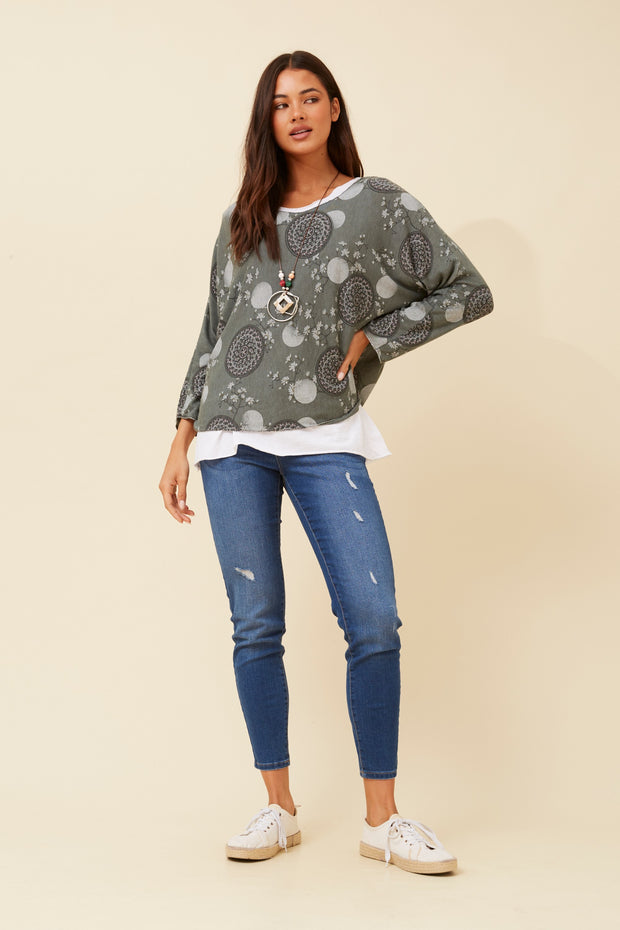Lydia Top Multi Green