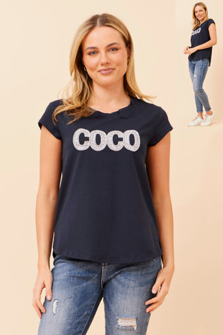 Coco T- Shirt Navy