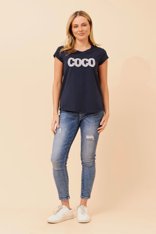 Coco T- Shirt Navy