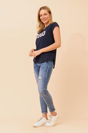 Coco T- Shirt Navy