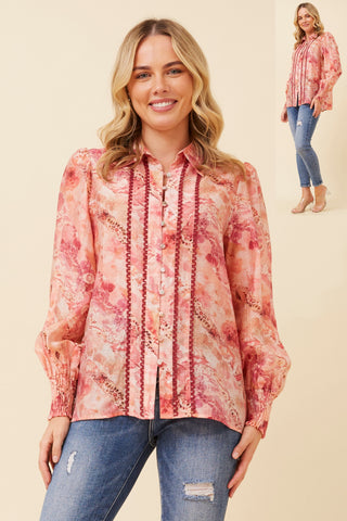 Ollie Shirt Multi Pink