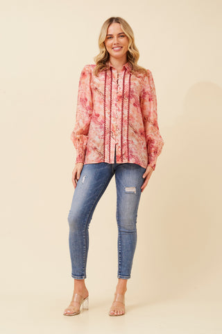 Ollie Shirt Multi Pink