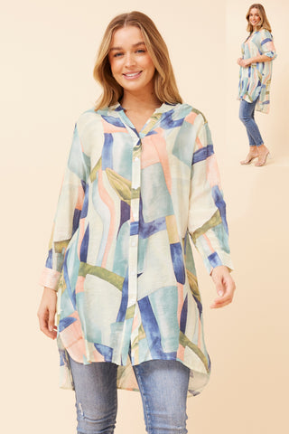 Bryce Shirt Multi pastel Colours