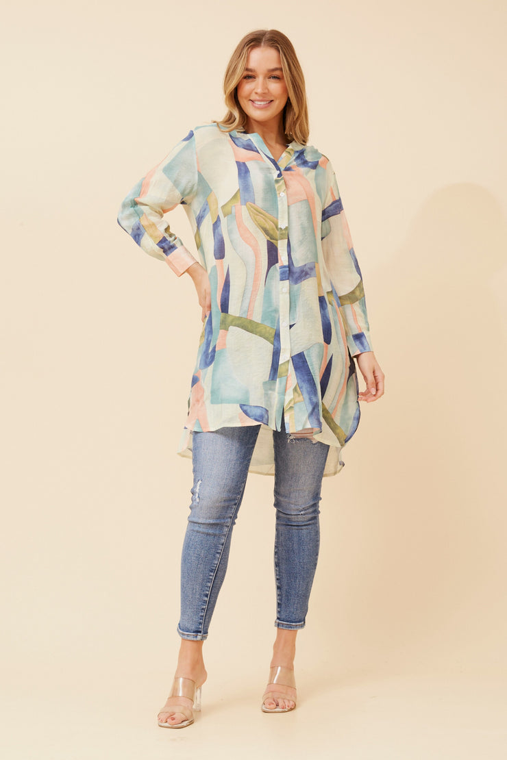 Bryce Shirt Multi pastel Colours