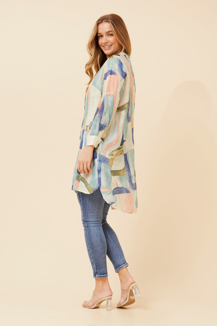 Bryce Shirt Multi pastel Colours